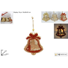 INGROSSO ARTICOLI DI NATALE APPENDINO CAMPANA LEGNO C/SCEN.NAT 8033113980534 ADDOBBI ALBERO NATALE APPENDINI NATALIZI