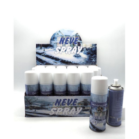 INGROSSO ARTICOLI DI NATALE NEVE SPRAY 250ML 85GR (24) 8021029773210 ARTICOLI DI NATALE BOMBOLETTE SPRAY NATALIZIE