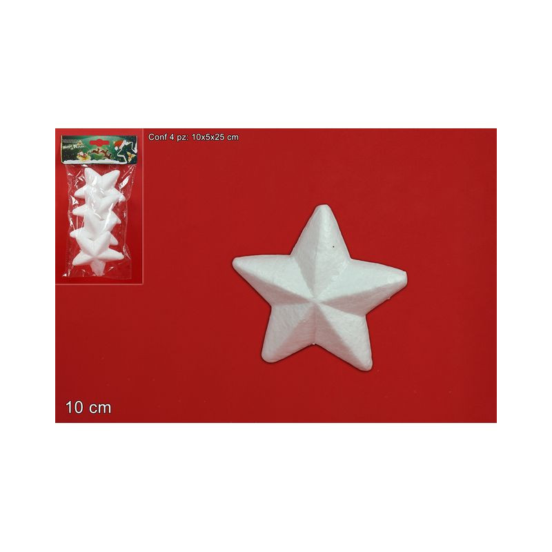 STELLA POLISTIROLO cm.10 PZ. 3 EAN 8033113220388 INGROSSO ARTICOLI DECORAZIONI NATALIZIE STELLA POLISTIROLO cm.10 PZ. 3 EAN 8033113220388 INGROSSO ARTICOLI DECORAZIONI NATALIZIE