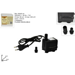 INGROSSO ARTICOLI DI NATALE POMPA SOMMERSA 7W FLUSSO REGOLABILE 8033113410222 PRESEPE E ACCESSORI ACCESSORI PER IL PRESEPE