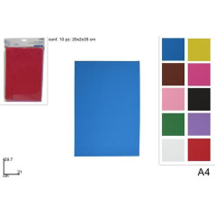 INGROSSO CARTOLERIA FOGLI A4 IN EVA SET 10COL 2019119 8034048531044 ARTICOLI PER SCUOLA ARTICOLI PER DECORAZIONI