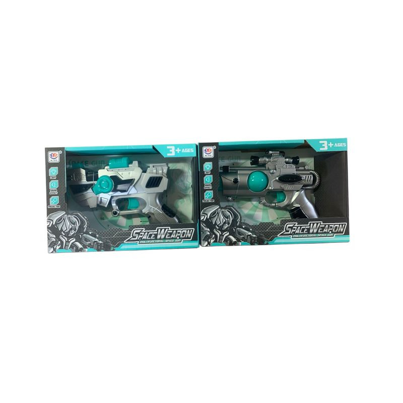 PISTOLA SPAZIALE C/SUONI/LUCI/PUNTATORE EAN 8034094803454 INGROSSO PISTOLE GIOCATTOLO