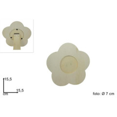 INGROSSO CASALINGHI PORTAFOTO LEGNO DECOUPAGE FIORE 15CM 8034048188194 ARTICOLI PER LA CASA CORNICI FOTO