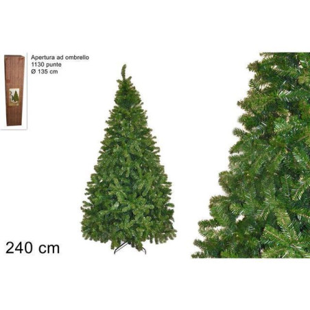 INGROSSO ARTICOLI DI NATALE PINO IMPERATORE 240CM 1130 PUNTE 8033113516511 ARTICOLI NATALIZI ALBERI DI NATALE