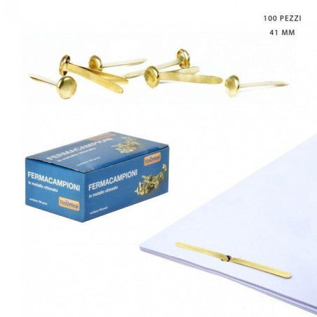 INGROSSO CARTOLERIA FERMA CAMPIONI MM.41 PZ.100 8033593002443 ARTICOLI DI CANCELLERIA PUNTINE E FERMAGLI