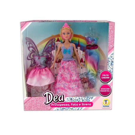 INGROSSO GIOCATTOLI BAMBOLA PRINCIPESSA FATINA E SIRENA 3IN1 8017967679943 BAMBOLE E ACCESSORI BAMBOLE ECONOMICHE