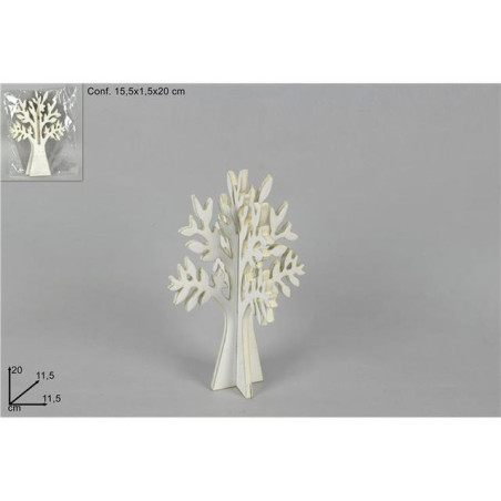 INGROSSO CASALINGHI ALBERO DELLA VITA 20CM IN LEGNO BIANCO A 8034048503232 ARTICOLI PER LA CASA OGGETTISTICA VARIA