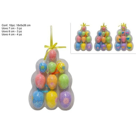 INGROSSO ARTICOLI DI PASQUA UOVO PASQUALE PZ.10 IN PVC 8033113229404 ARTICOLI PASQUALI ARTICOLI PER CONFEZIONI PASQUALI