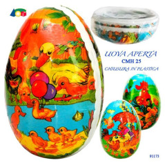 INGROSSO ARTICOLI PASQUALI UOVO CART. CONT. C/CHIUS. PL. H.25CM CA. 8034094800514 ARTICOLI DI PASQUA ARTICOLI PER CONFEZIONI PAS