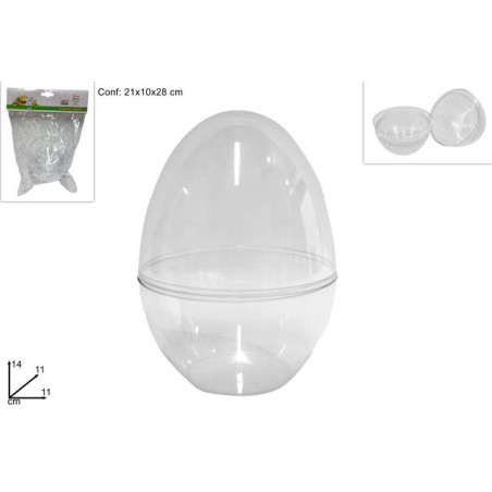INGROSSO ARTICOLI PASQUALI UOVO PLASTICA COFANETTO TRASP. 14CM 8053482042336 ARTICOLI DI PASQUA ARTICOLI PER CONFEZIONI PASQUALI