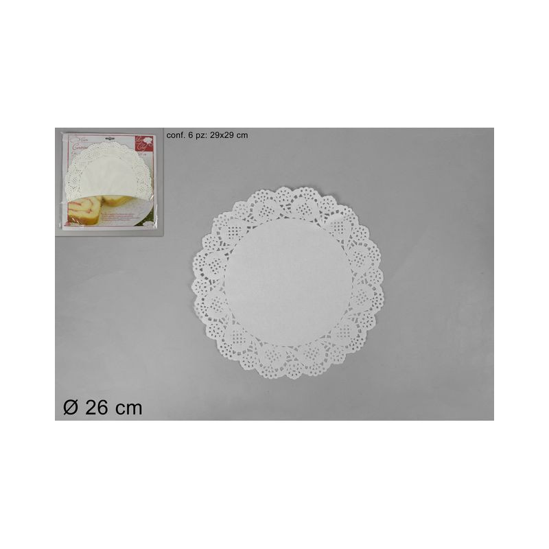 CENTRINI CARTA ROT.6PZ D.26 EAN 8027501684258 INGROSSO ACCESSORI PARTY