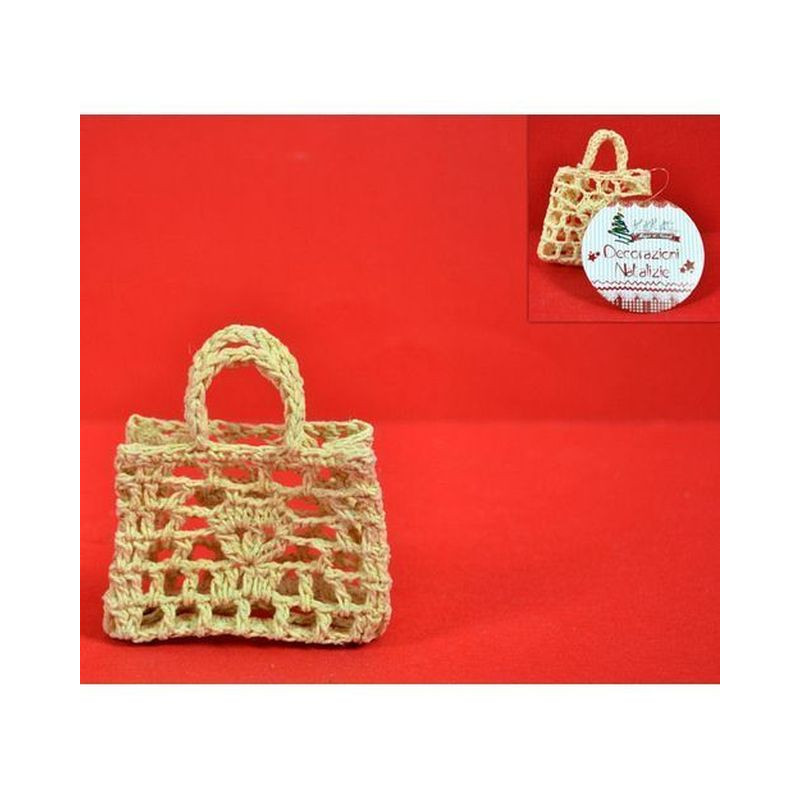 BORSETTA A UNCINETTO 6CM ECRU EAN 8033113384790 INGROSSO ARTICOLI DECORAZIONI NATALIZIE BORSETTA A UNCINETTO 6CM ECRU EAN 8033113384790 INGROSSO ARTICOLI DECORAZIONI NATALIZIE