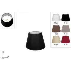 INGROSSO CASALINGHI PARALUME TESSUTO 18CM 6 COL. 8034048224335 LAMPADE LAMPADINE LAMPADE