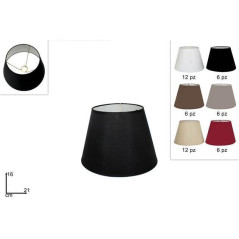 INGROSSO CASALINGHI PARALUME TESSUTO 21CM 6COL 8034048224359 LAMPADE LAMPADINE LAMPADE