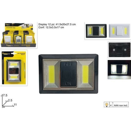 INGROSSO CASALINGHI LUCE LED PER ARMADI C/INTERRUTTORE 2COL. 8034048434055 LAMPADE LAMPADINE LAMPADE
