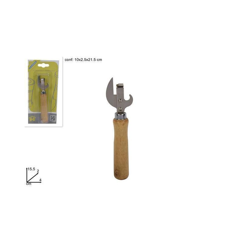 APRISCATOLA/BOTTIGLIA CON MANICO LEGNO EAN 8034048558140 INGROSSO ACCESSORI CUCINA