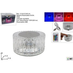 INGROSSO CASALINGHI LAMPADA DA TAV. EFF. CRISTALLO USB C/TEL 8034048627013 ARTICOLI PER LA CASA ARTICOLI IN PLASTICA PER CASALIN