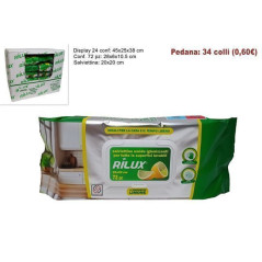 INGROSSO CASALINGHI SALVIETTINE 72PZ LIMONE SGRASSANTI UMID. 8034048639375 PRODOTTI PULIZIA SPUGNETTE PULIZIA