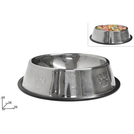 INGROSSO CASALINGHI CIOTOLA ACCIAIO 26 CM PER CANI/GATTI 8034048648117 ARTICOLI PER CANI GATTI ARTICOLI PER ANIMALI