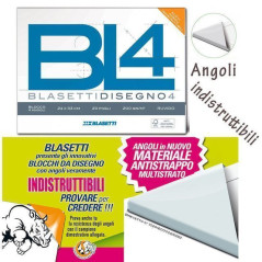 INGROSSO CARTOLERIA BL4 BLOCCO 20FF LISCI RIQ 24X33 8007758161740 QUADERNI ALBUM BRISTOL BLOCCHI DISEGNO
