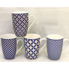 INGROSSO CASALINGHI TAZZA DISEGNO GEOM. H.10.3 X DIAM.8 CM. 8021029273017 ACCESSORI CUCINA TAZZE