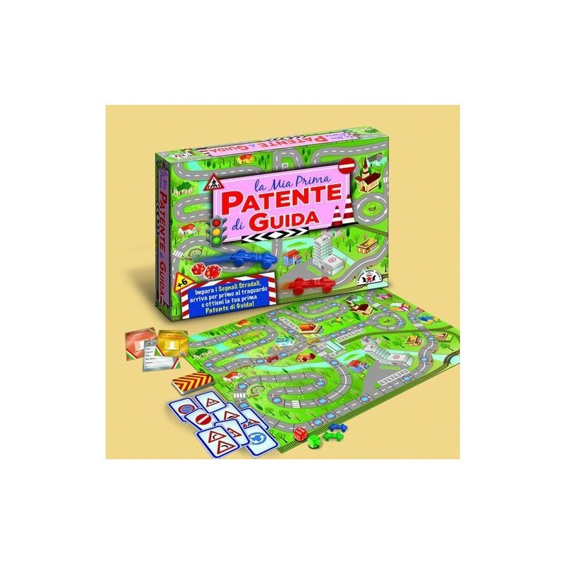 LA MIA PRIMA PATENTE DI GUIDA 40X32X5,5 EAN 8000888001221 INGROSSO GIOCHI DI SOCIETA LA MIA PRIMA PATENTE DI GUIDA 40X32X5,5 EAN 8000888001221 INGROSSO GIOCHI DI SOCIETA