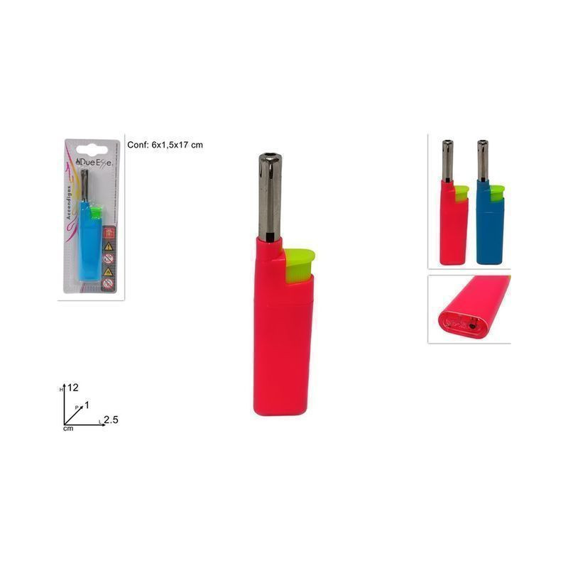 ACCENDIGAS IN BLISTER COL. ASS EAN 8034048614099 INGROSSO ACCENDIGAS