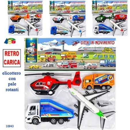 INGROSSO GIOCATTOLI BUSTA MEZZI AEROPORTO RETROC. ASS 8034094807360 MODELLINI AUTO E VEICOLI MODELLINI AUTO A FRIZIONE