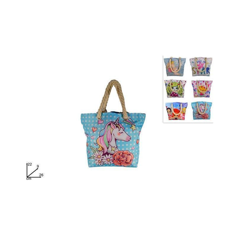 BORSETTA BIMBI C/MANICO CORDA EAN 8034048546055 INGROSSO BORSE MARE