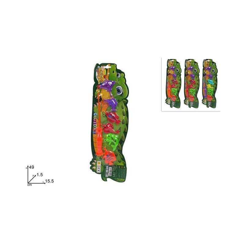 BLISTER COCCODRILLO GIOCO PESCA 3ASS EAN 8034048625910 INGROSSO GIOCHI DA EDICOLA