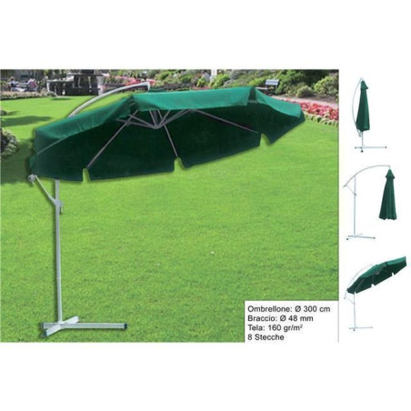 INGROSSO ARTICOLI MARE OMBRELLONE ALLUMINIO 300 8/48 C/BR VERDE 8027501904127 ARTICOLI PER LA SPIAGGIA OMBRELLONI