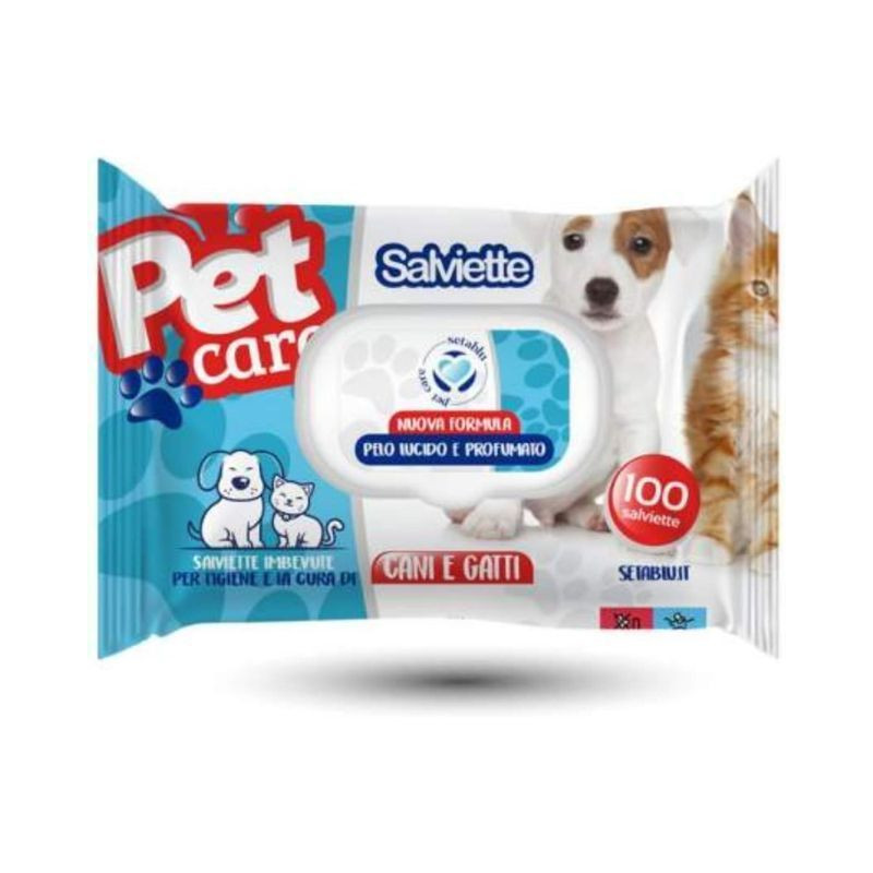 SALVIETTE PET 100PZ CON POP UP EAN 8059174598365 INGROSSO ARTICOLI PER ANIMALI