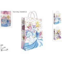 INGROSSO CARTOLERIA BUSTA REGALO 32X14X40 PRINCIPESSA 8433774069911 ARITCOLI PER CONFEZIONI SACCHETTI E SHOPPER REGALO