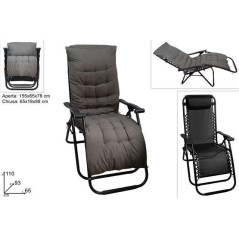 INGROSSO ARTICOLI MARE SEDIA POLTRONA SDRAIO GRAV.ZERO NERO C/C 8034048670613 ARTICOLI PER LA SPIAGGIA SDRAIO E LETTINI MARE