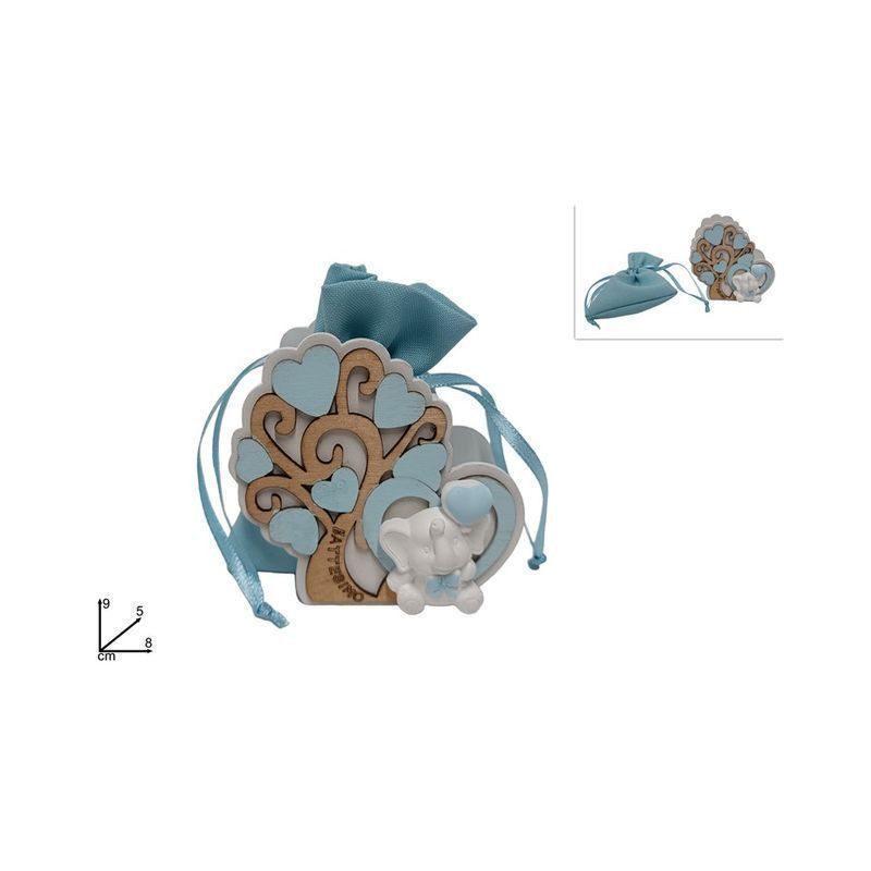 SACCHETTO ALBERO VITA RIC. BATTES. BIMBO EAN 8034048626825 INGROSSO BOMBONIERE