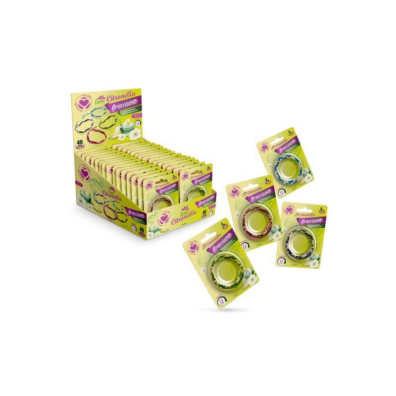 BRACCIALE CITRONELLA PU COLORI ASSORTITI EAN 8058951023809 INGROSSO ARTICOLI CAMPEGGIO