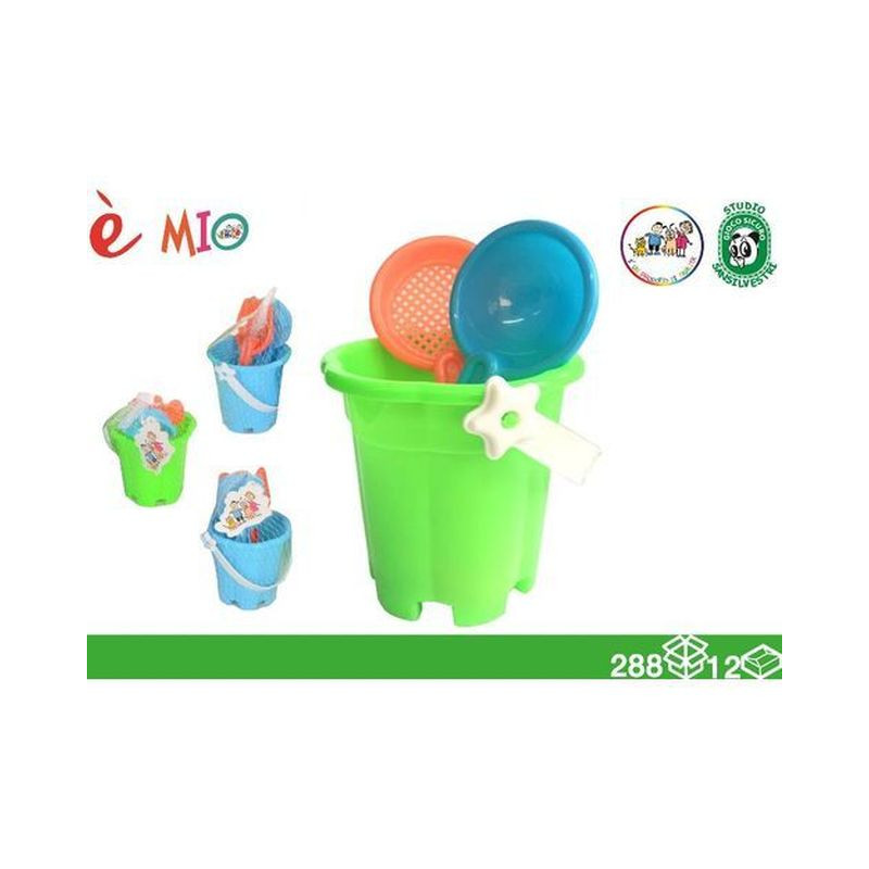 SECCHIELLO 14CM 3PZ EAN 8052286072402 INGROSSO SECCHIELLI CON FORMINE