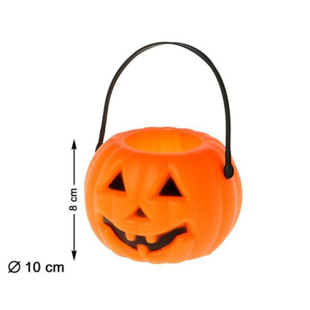 INGROSSO HALLOWEEN ZUCCA CM.8 LEGGERA CON LUCE 8422259096108 ADDOBBI HALLOWEEN DECORAZIONI HALLOWEEN