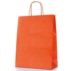 INGROSSO CARTOLERIA SHOPPER CARTA CM.45X15X50 ARANCIONE 8029307047404 CONFEZIONI REGALO SACCHETTI E SHOPPER REGALO