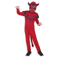 INGROSSO HALLOWEEN COSTUME DIAVOLETTO PER BAMBINI 5-7 ANNI 8422971851160 TRAVESTIMENTI HALLOWEEN COSTUMI HALLOWEEN BIMBO