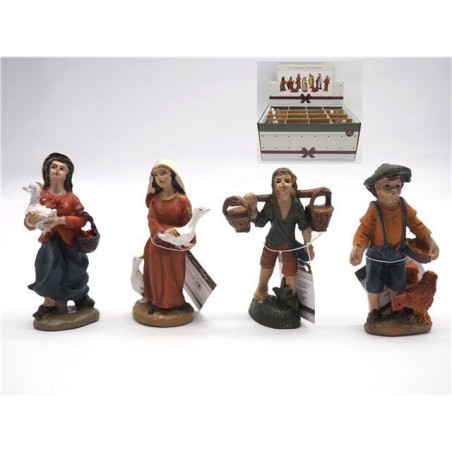 INGROSSO ARTICOLI NATALIZI SOGGETTO C/ANIMALE H. 8