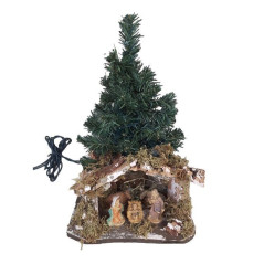 INGROSSO ARTICOLI NATALIZI PRESEPIO C/PINO C/STATUE LUCE ART.C0560 80004493 PRESEPE E ACCESSORI ACCESSORI PER IL PRESEPE