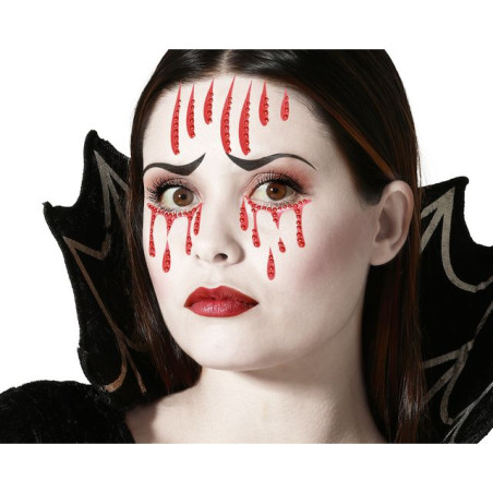 INGROSSO HALLOWEEN GIOIELLI VISO ADESIVI E TATUAGGI 82549 B 8422259825494 MAKE UP HALLOWEEN ACCESSORI HALLOWEEN TRUCCHI