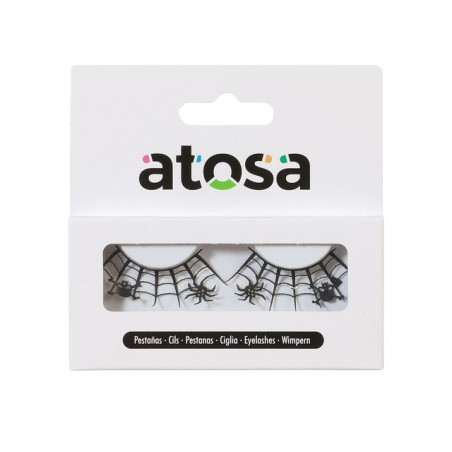 INGROSSO CIGLIE HALLOWEEN NERO 8422259818106 MAKE UP HALLOWEEN ACCESSORI HALLOWEEN TRUCCHI