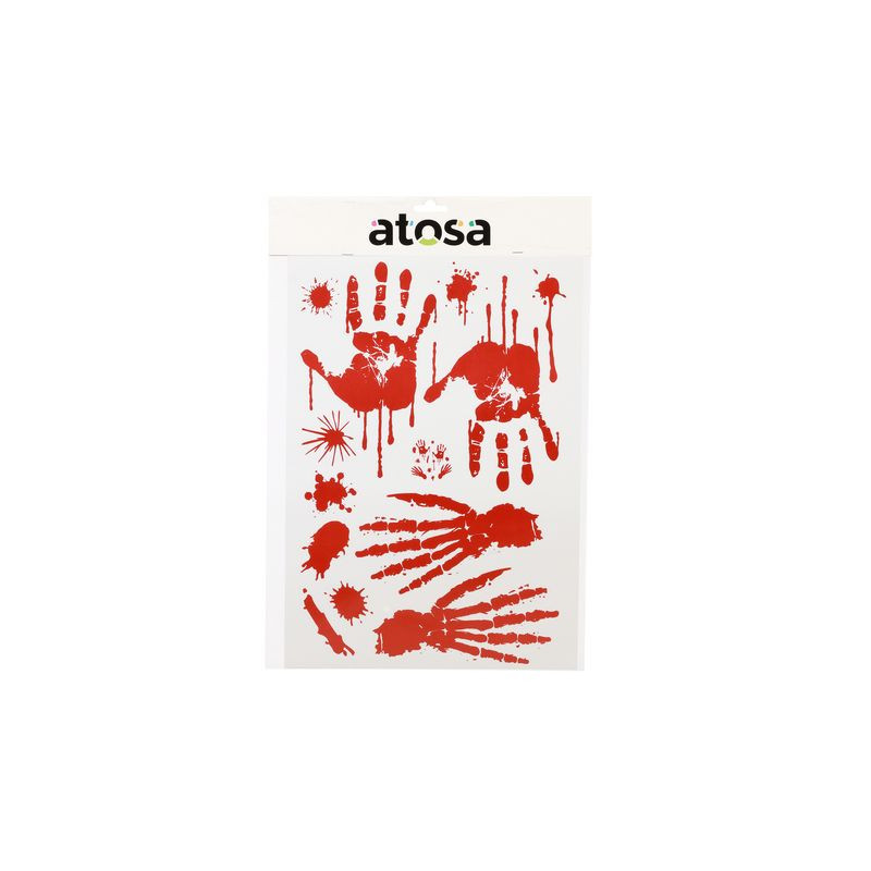 ADESIVO HALLOWEEN 35X25CM MANI EAN 8422259827245 INGROSSO DECORAZIONI HALLOWEEN