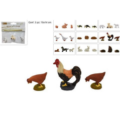INGROSSO ARTICOLI DI NATALE ANIMALI SET 3PZ 9ASS 8033113511530 PRESEPE E ACCESSORI PERSONAGGI PER IL PRESEPE E ANIMALI