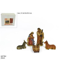 INGROSSO ARTICOLI DI NATALE NATIVITA CM.20 SET 5PZ 8033113483967 PRESEPE E ACCESSORI PERSONAGGI PER IL PRESEPE E ANIMALI