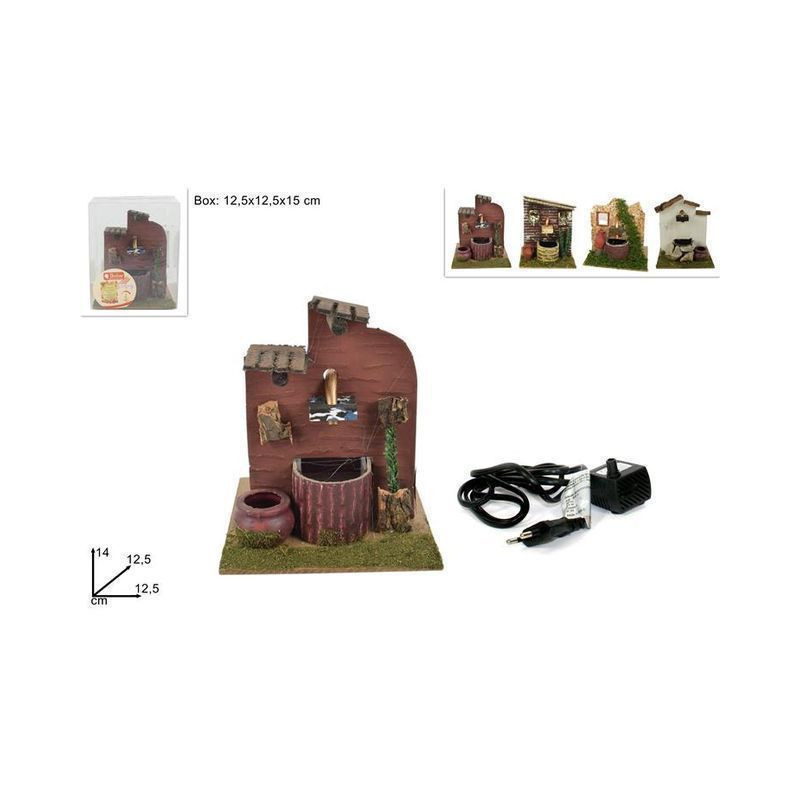 FONTANE CON POMPA 4ASS EAN 8033113137501 INGROSSO ACCESSORI PER IL PRESEPE