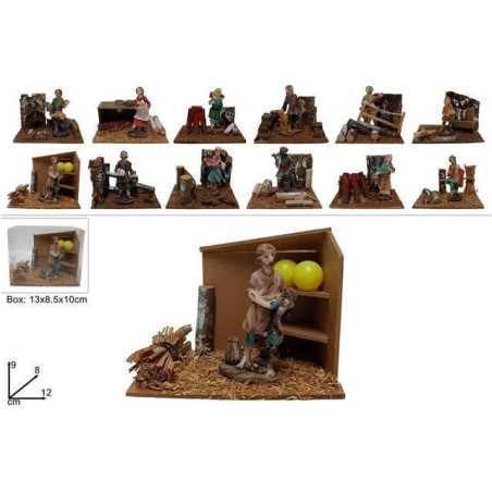 INGROSSO ARTICOLI DI NATALE SCENARIO PRESEPE C/PERSONAGGIO 12ASS 8033113343247 PRESEPE E ACCESSORI ACCESSORI PER IL PRESEPE