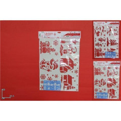 INGROSSO ARTICOLI DI NATALE STENCIL IN CARTONE SOGGETTI NATALIZI ASS 8033113433191 DECORAZIONI NATALIZIE VETROFANIE